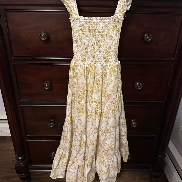 Aqua Girls' Poplin Print Dress - Picture 1 of 5